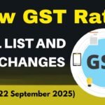 New GST Rates in India Full List and Key Changes(Effective 22 September 2025)