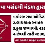 GSSSB Sub Auditor Recruitment 2025
