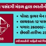 GSSSB Fireman Cum Driver Recruitment 2025