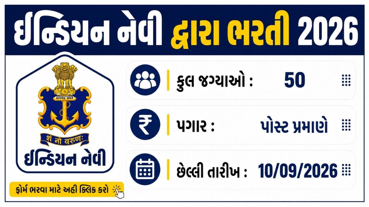 Indian Navy Recruitment 2026: Notification For 50 Vacancy, Apply Online