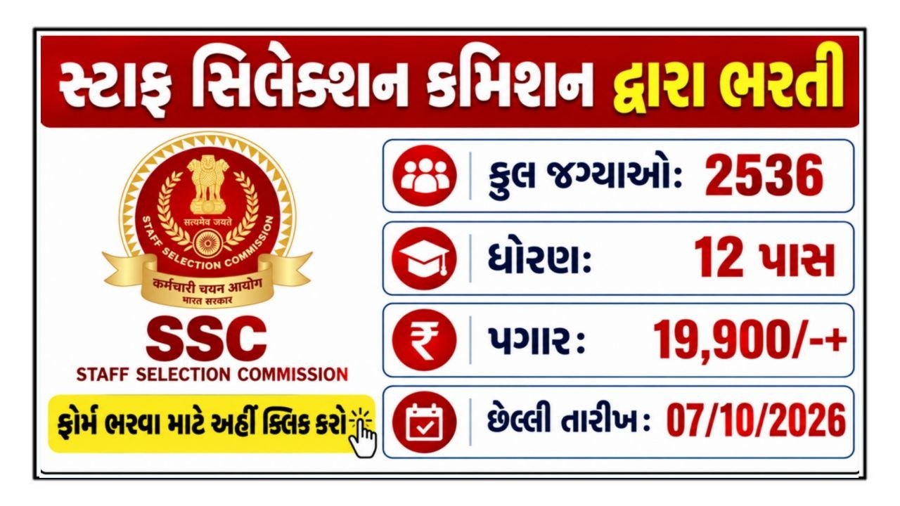 SSC CHSL Recruitment 2026 Notification For 2536 Vacancy, Apply Online