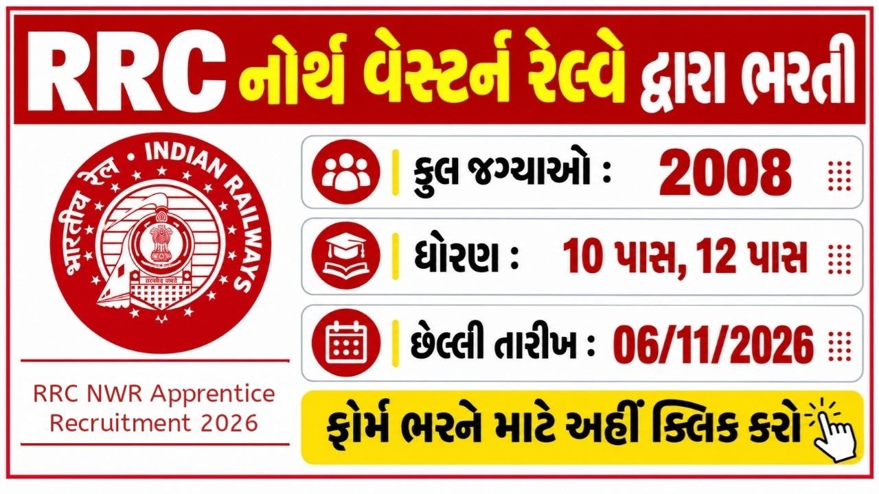 RRC NWR Apprentice Recruitment 2026 Notification For 2008 Vacancy, Apply Online