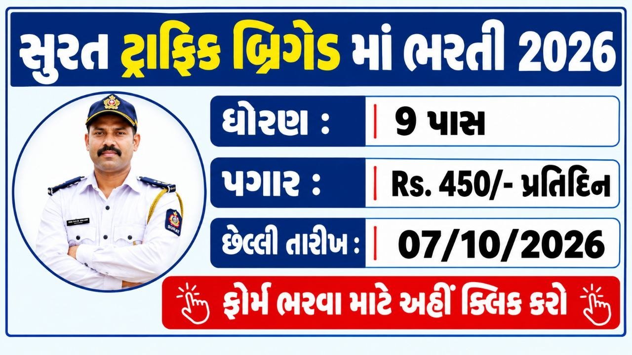 Surat Traffic Brigade Recruitment 2026
